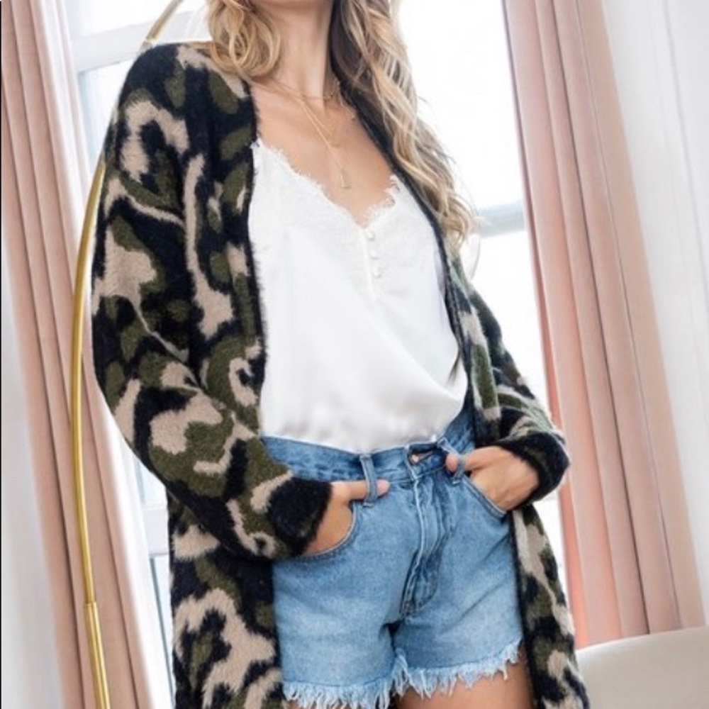 Camo Cardigan